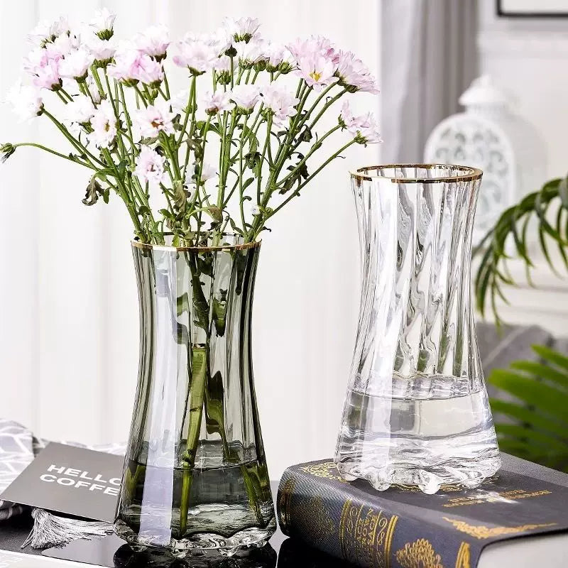 Luxury minimalist glass vase