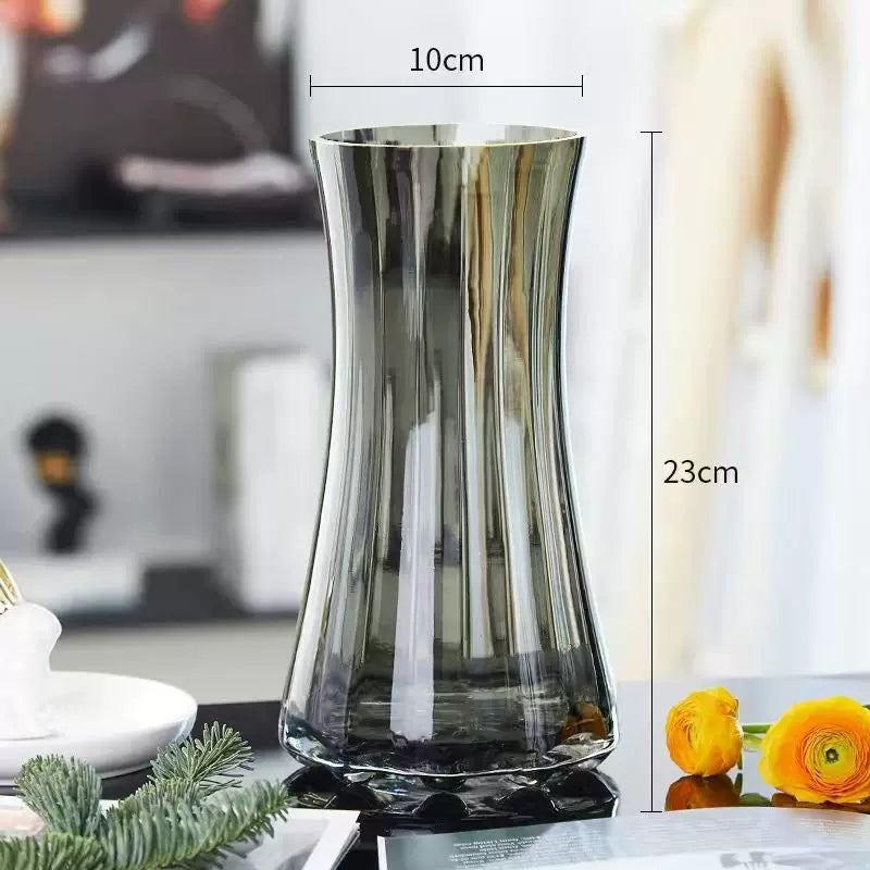 Luxury minimalist glass vase