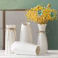White minimalist ceramic vase